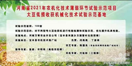 宝丰农机中心召开农机化技术薄弱环节大豆实验项目现场观摩会